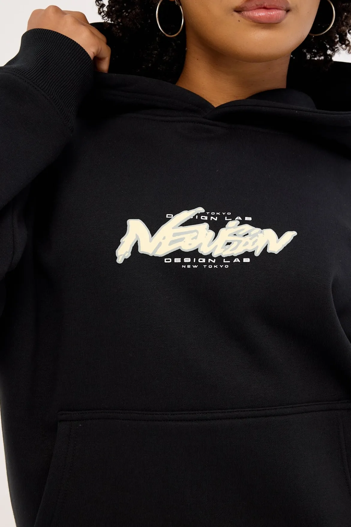 Underpass Relaxed Hoodie Black