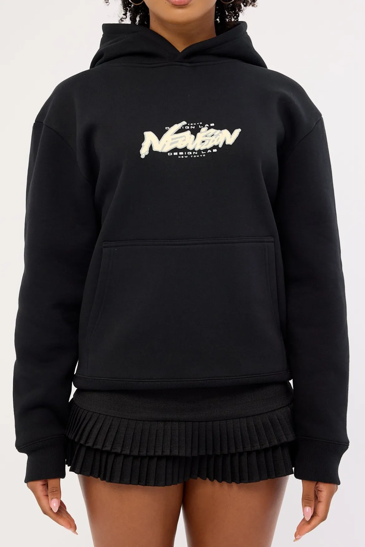 Underpass Relaxed Hoodie Black