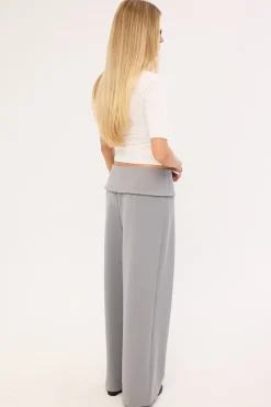 Vaila Fold Over Pant Grey