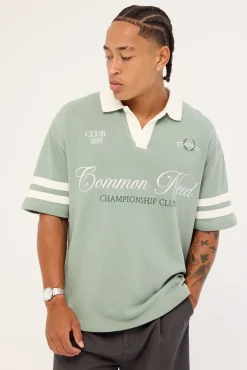Valecrest Short Sleeve Rugby Polo Sage