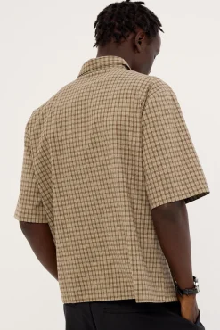 Valor Standard Boxy Cropped Shirt Sage