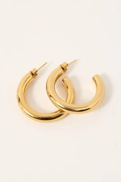 Vance Gold Hoop Earrings Gold