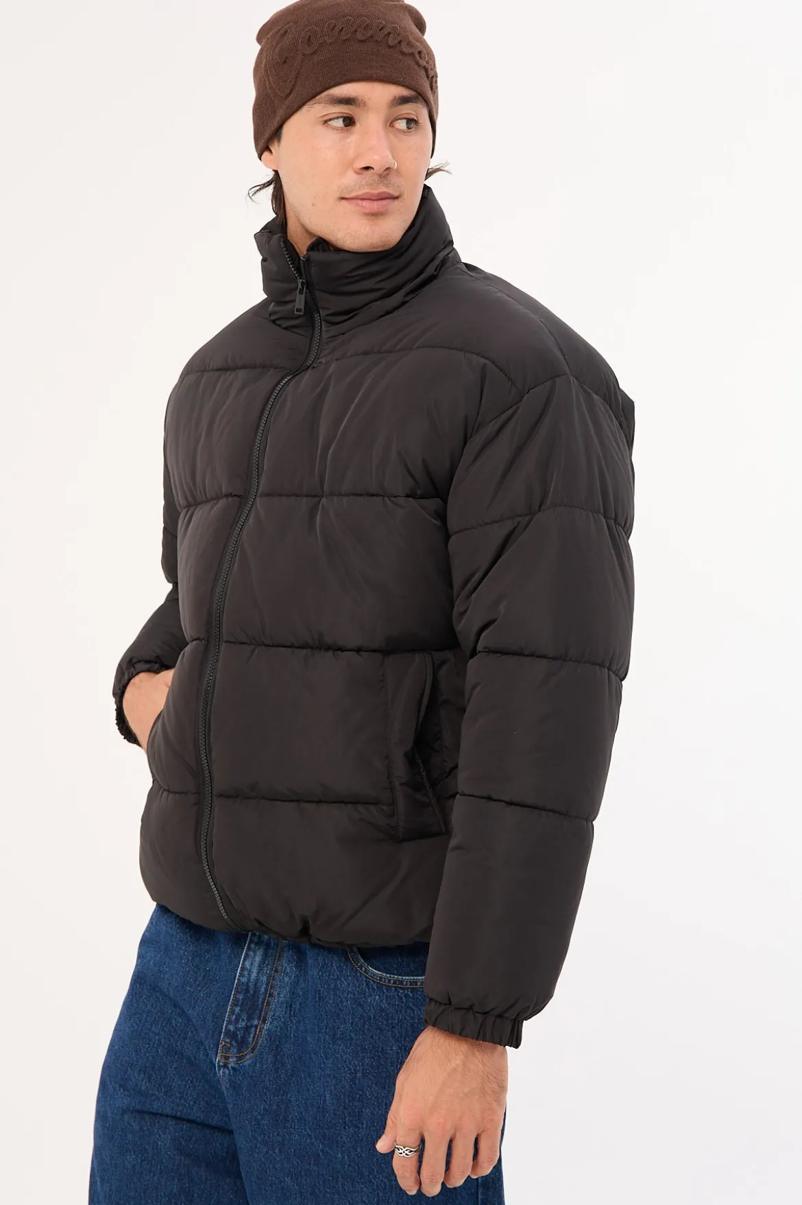 Vancouver Recycled Puffer Jacket Jet Black