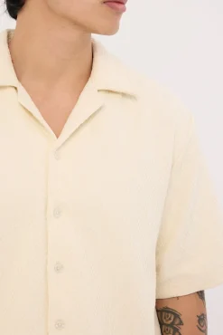 Vanished Short Bowling Shirt Heritage White
