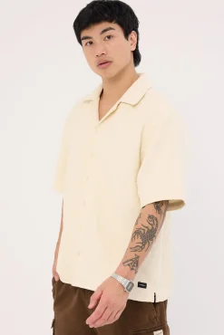 Vanished Short Bowling Shirt Heritage White