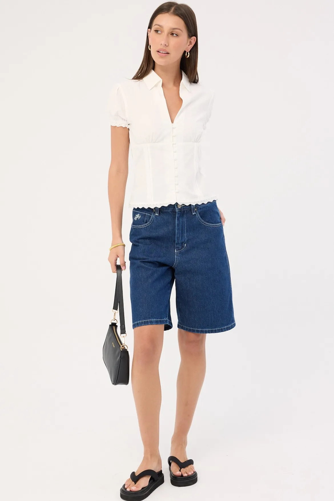 Vanity Big Dawg Jean Short BPM Blue