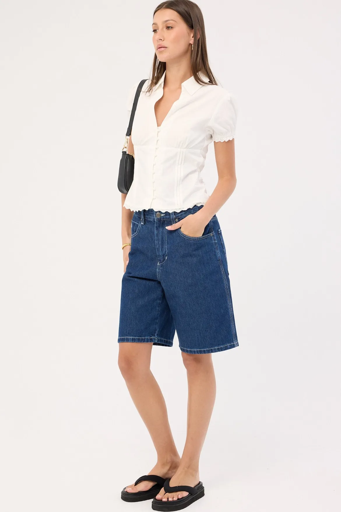 Vanity Big Dawg Jean Short BPM Blue