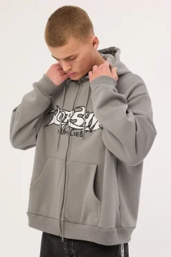 Vanity Zip Hood Steel Grey