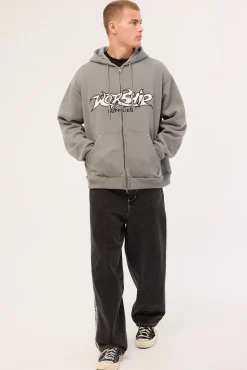 Vanity Zip Hood Steel Grey