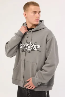Vanity Zip Hood Steel Grey