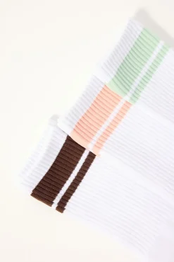 Vapor Sock 3 Pack Peach/Brown/Sage