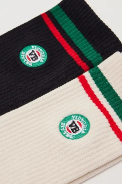 VB Logo Sneaker Sock Cream/Black
