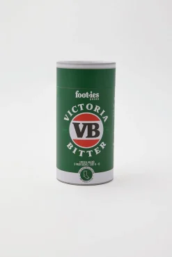 VB Sneaker Socks 3 Pack Gift Can Black/Green/Cream