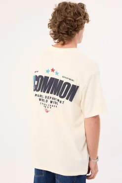 Vector Brushed Boxy Tee Ecru