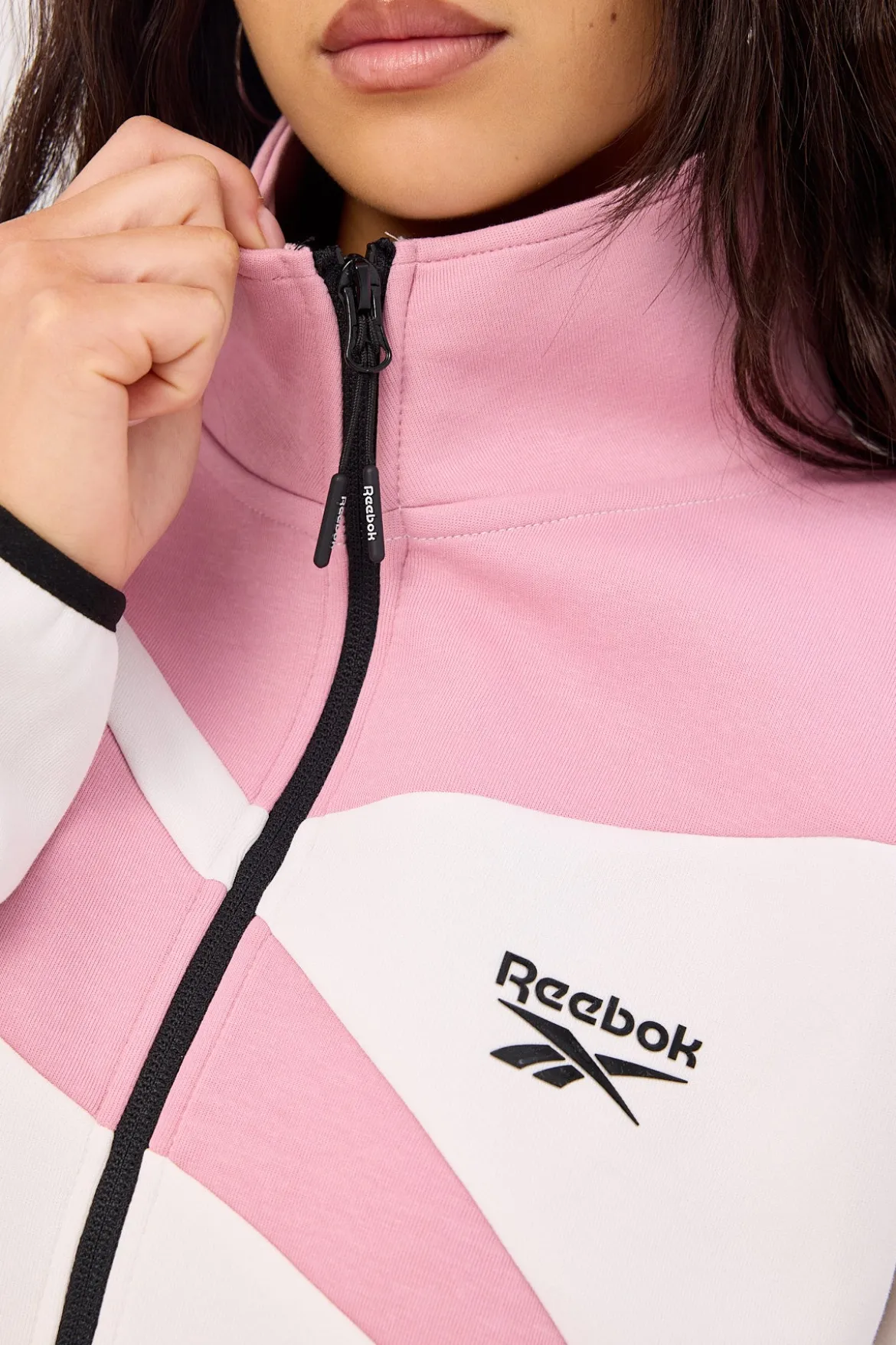 Vector Track Top Dusty Rose/Barley Grey