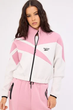 Vector Track Top Dusty Rose/Barley Grey