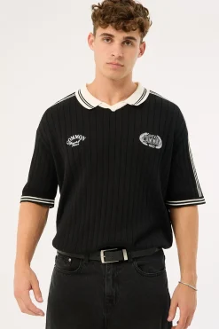 Veloce Knit Soccer Jersey Black