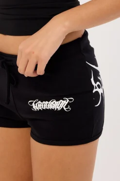 Venomous Mini Shorts Black