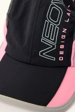 Verta 5 Panel Cap Black/Light Pink