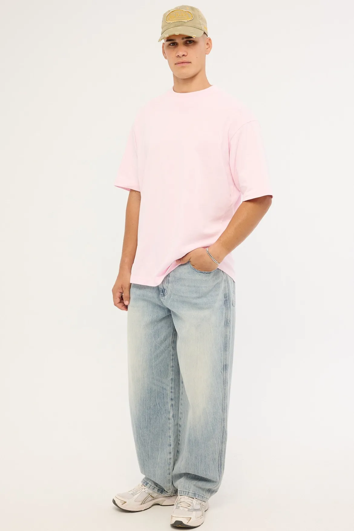 Vice Titan Baggy Jean Blasted Washed Blue Denim
