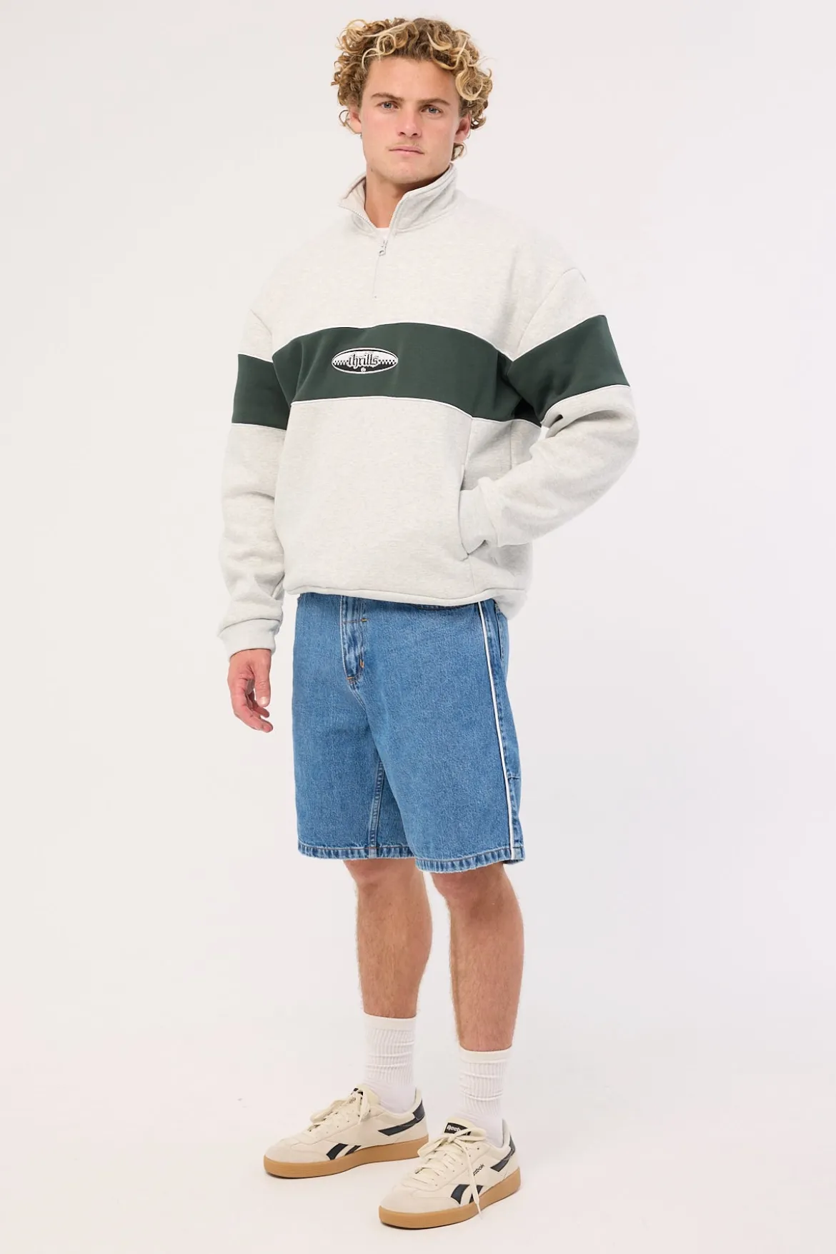Victory League Mid Slacker Denim Short Eternal Mid Blue