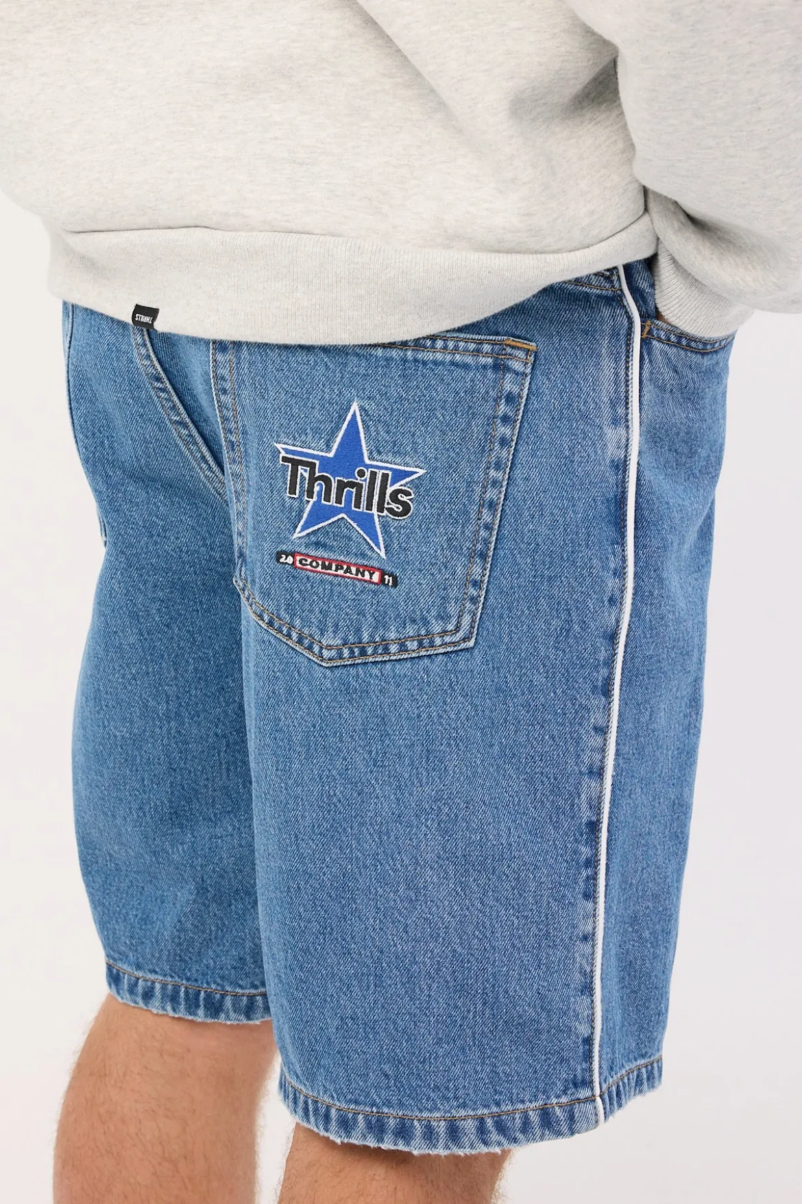 Victory League Mid Slacker Denim Short Eternal Mid Blue