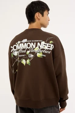 Vine Crew Sweater Dark Fudge