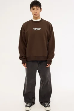 Vine Crew Sweater Dark Fudge