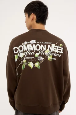 Vine Crew Sweater Dark Fudge