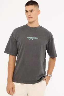 Vine Heavyweight Easy Tee Washed Black