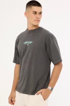 Vine Heavyweight Easy Tee Washed Black