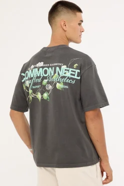 Vine Heavyweight Easy Tee Washed Black