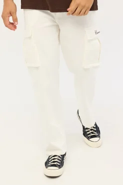 Vinyl Cargo Pant Off White