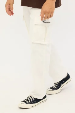 Vinyl Cargo Pant Off White