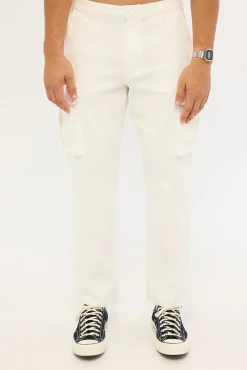 Vinyl Cargo Pant Off White