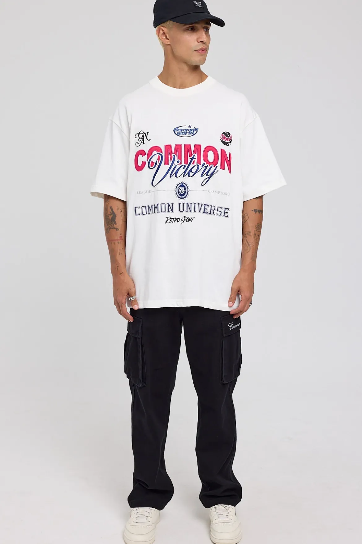 Vinyl Cargo Pant Washed Black
