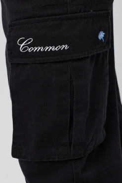 Vinyl Cargo Pant Washed Black