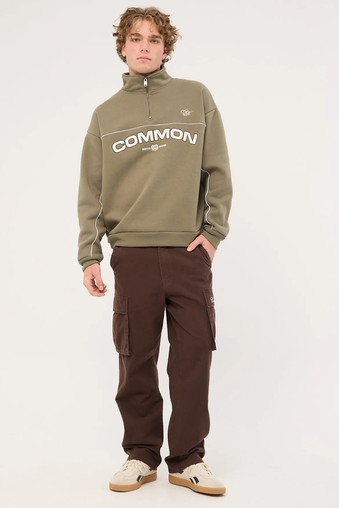 Vinyl Cargo Pant Washed Brown