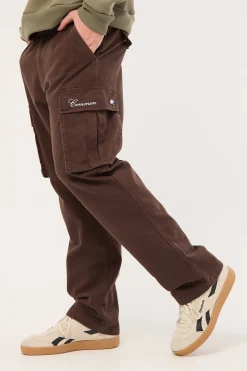 Vinyl Cargo Pant Washed Brown