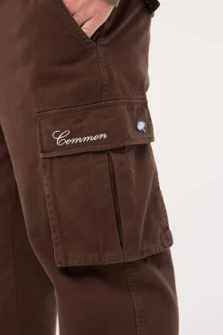 Vinyl Cargo Pant Washed Brown