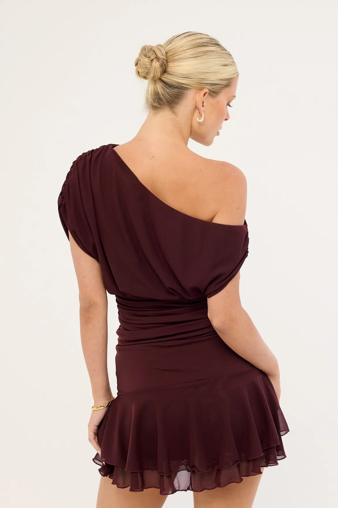 Vionne Mesh Skort Plum
