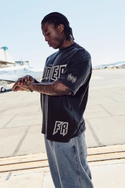 Viper Dept Tee Washed Black