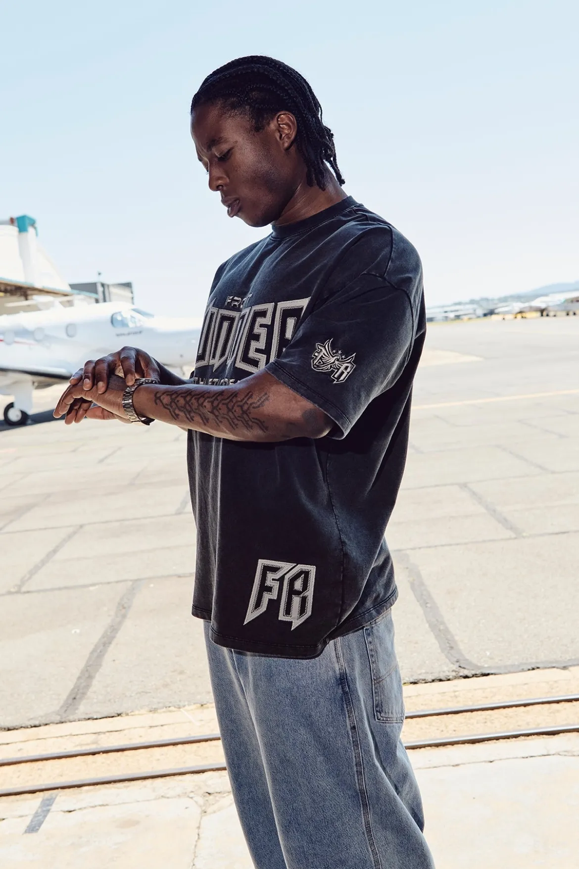 Viper Dept Tee Washed Black