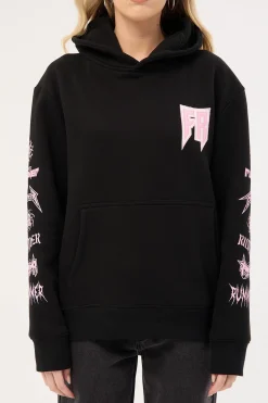 Viper Sleeve Womens Hoodie Black