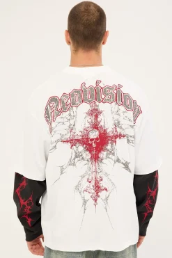 Voidcore Layered Long Sleeve Tee White/Black