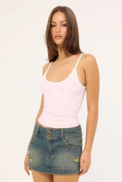 Von Dutch AOP Top Baby Pink