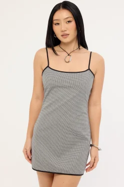 Voyage Mini Dress Noir Gingham