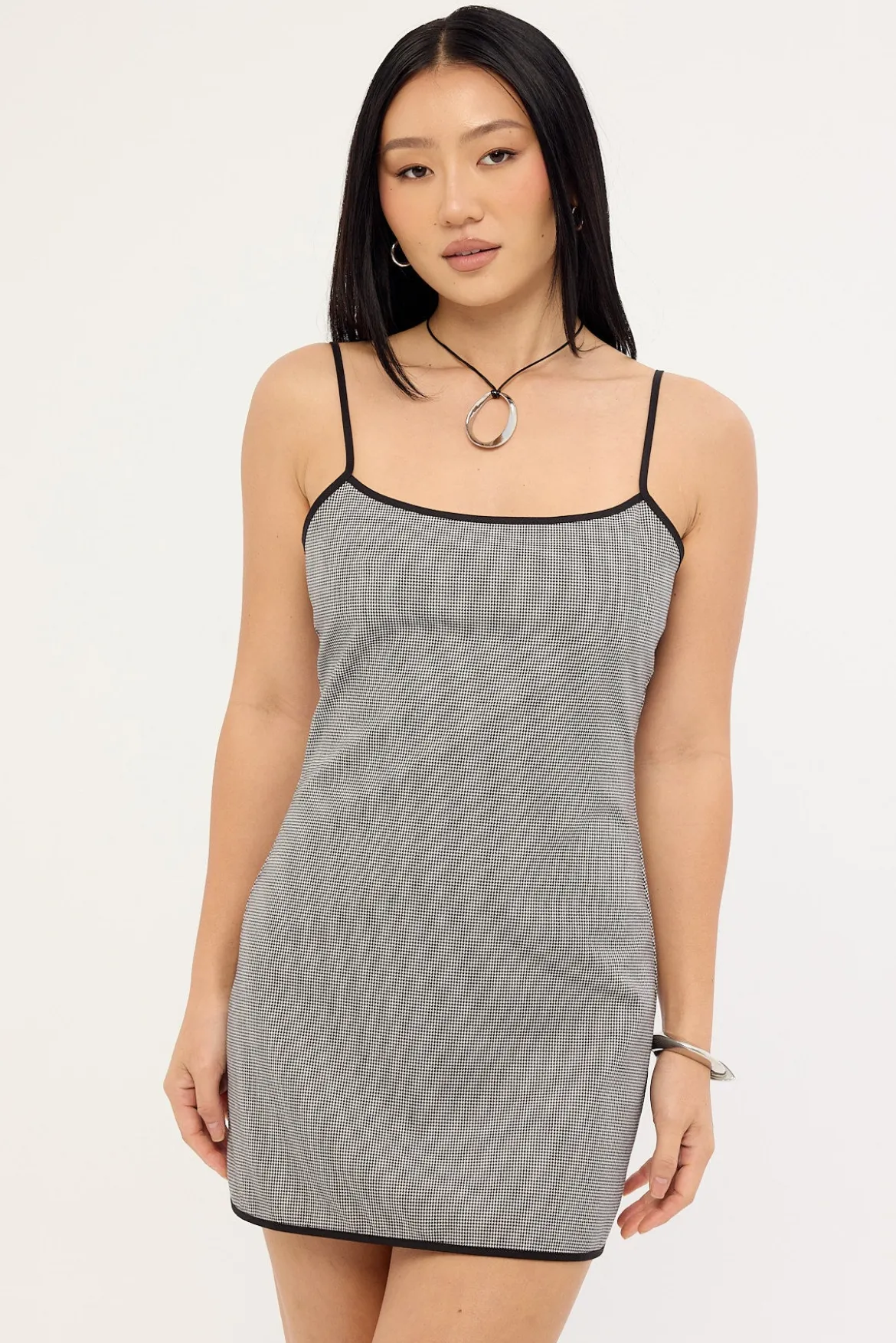 Voyage Mini Dress Noir Gingham