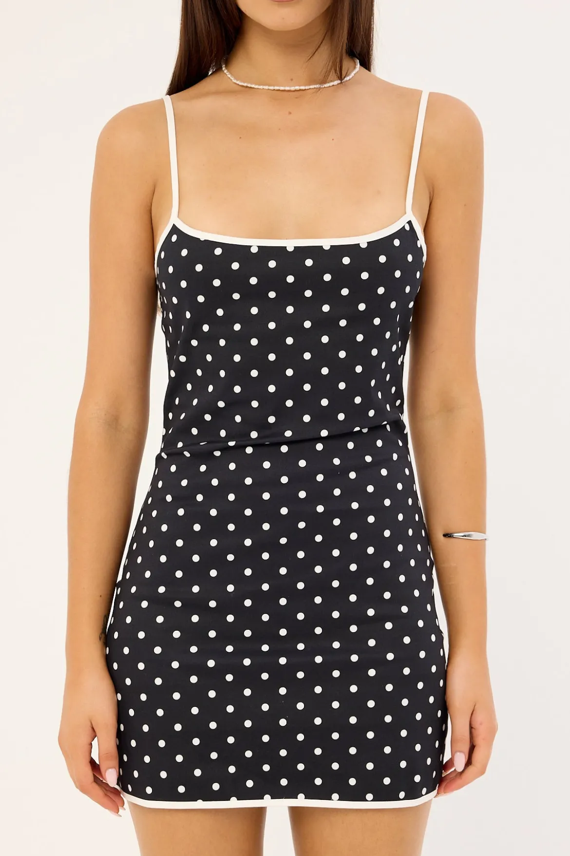Voyage Mini Dress Noir Polka