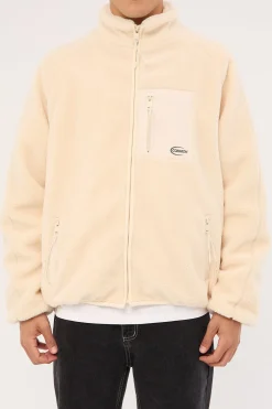 Voyager Zip Thru Sherpa Jacket ECRU
